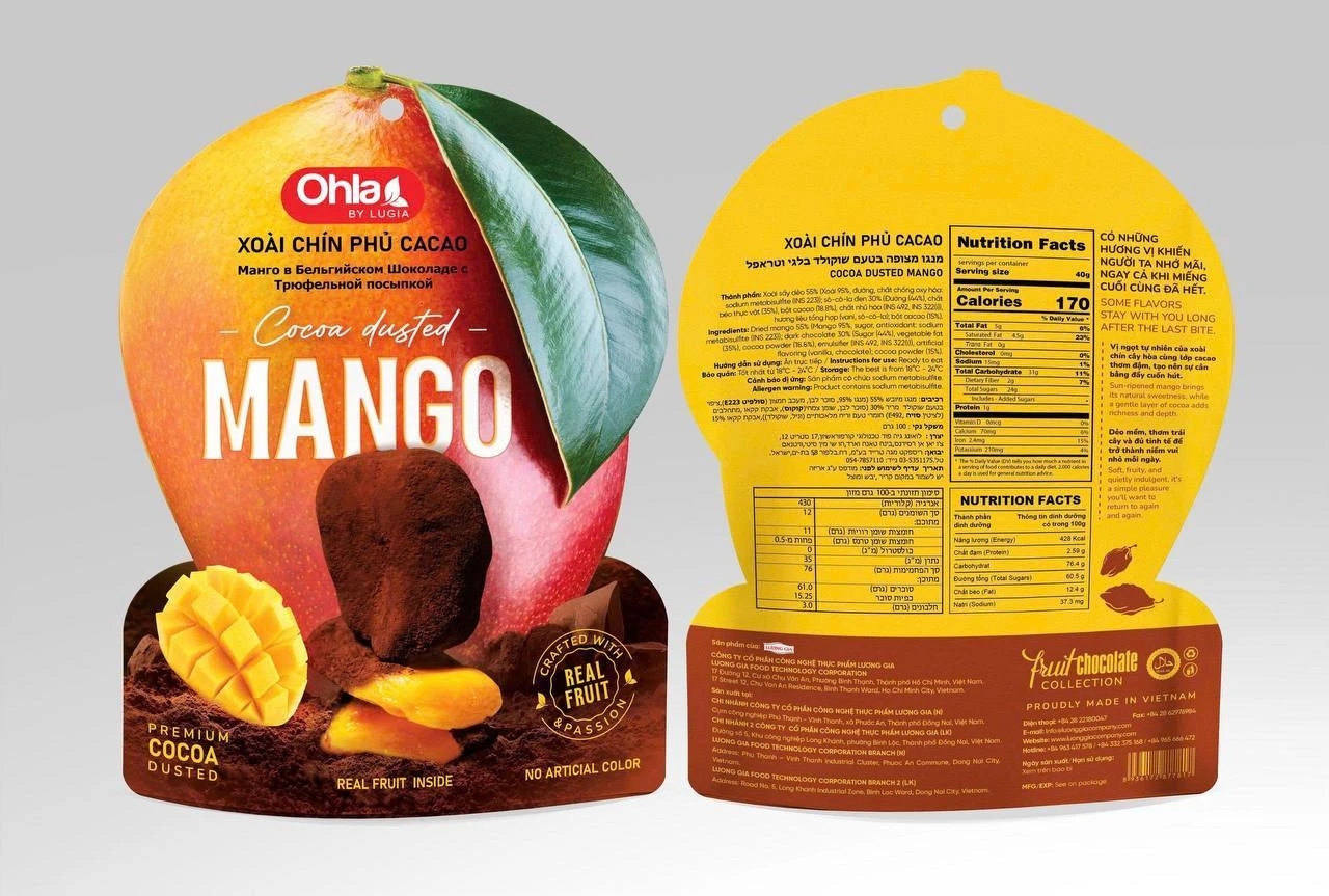 Cocoa-Dusted Mango